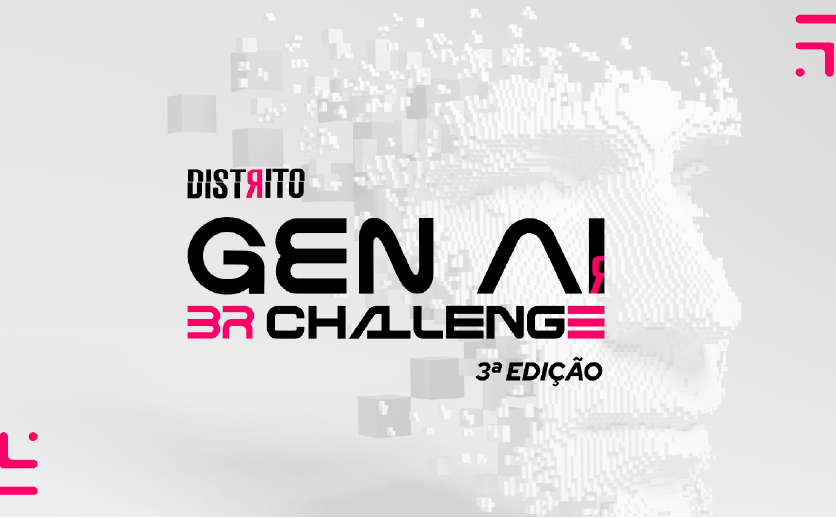 Imagem de divulgação do desafio Gen AI do Distrito que conta com o apoio da RTM