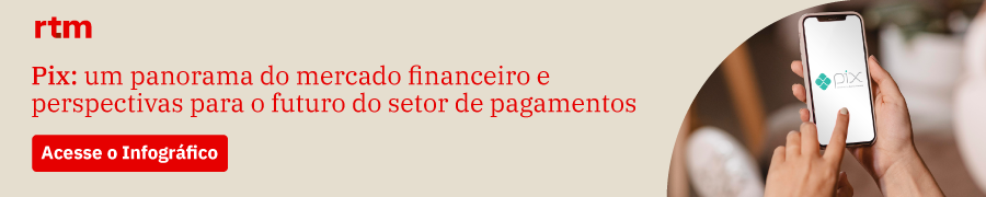 Banner do infográfico sobre o Pix e as perspectivas para o futuro do setor de pagamentos.