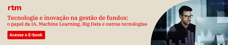 Banner de divulgação do e-book sobre tecnologia e inovação na gestão de fundos